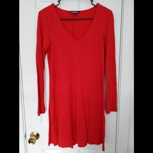Express | long sleeve dress, v-neck, Small